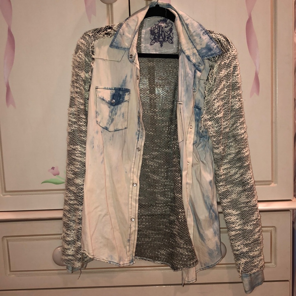 Chambray/Sweater Shirt